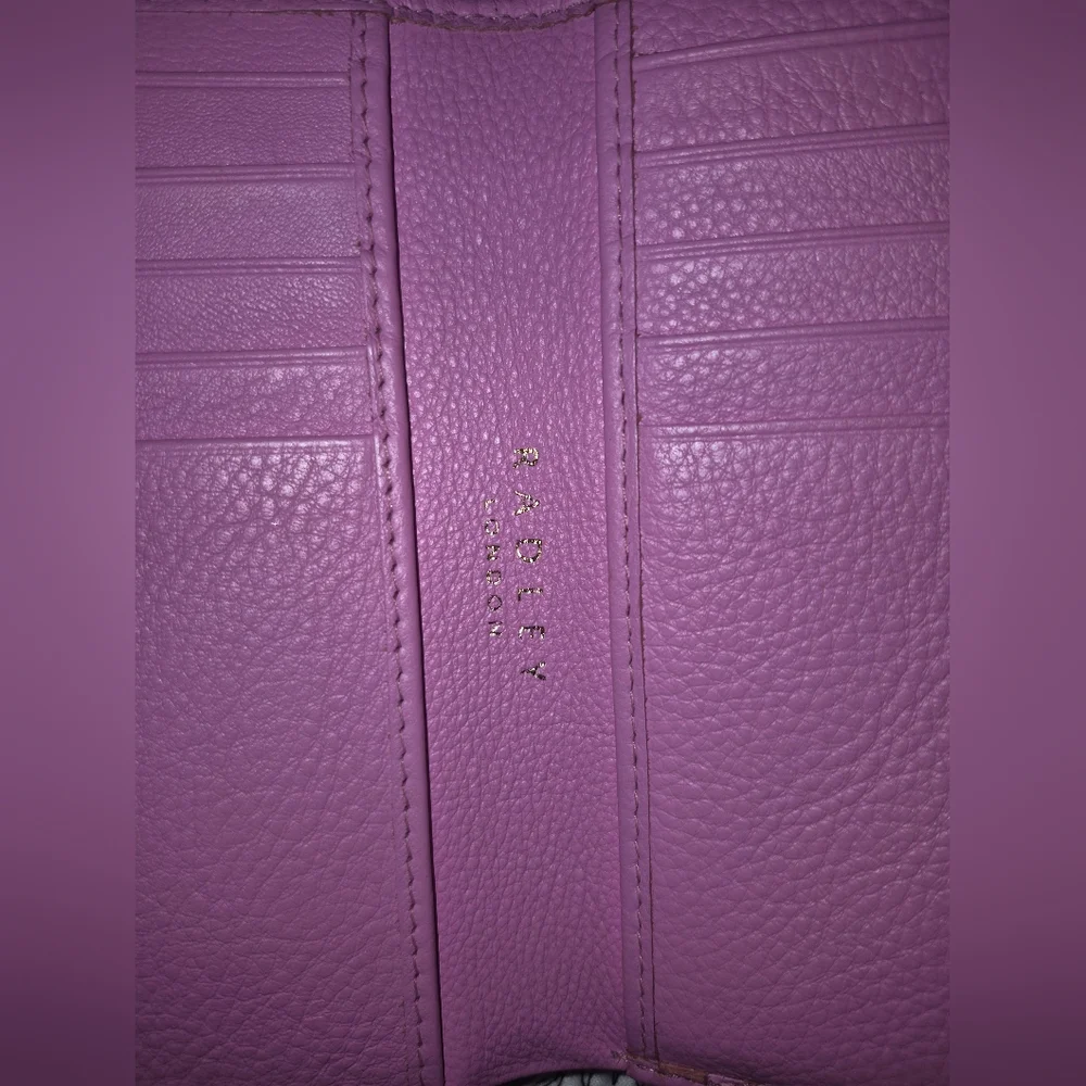 Radley Hot Pink Leather Wallet with Gold Accent